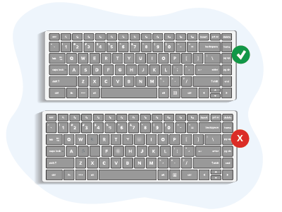 Keyboard characters